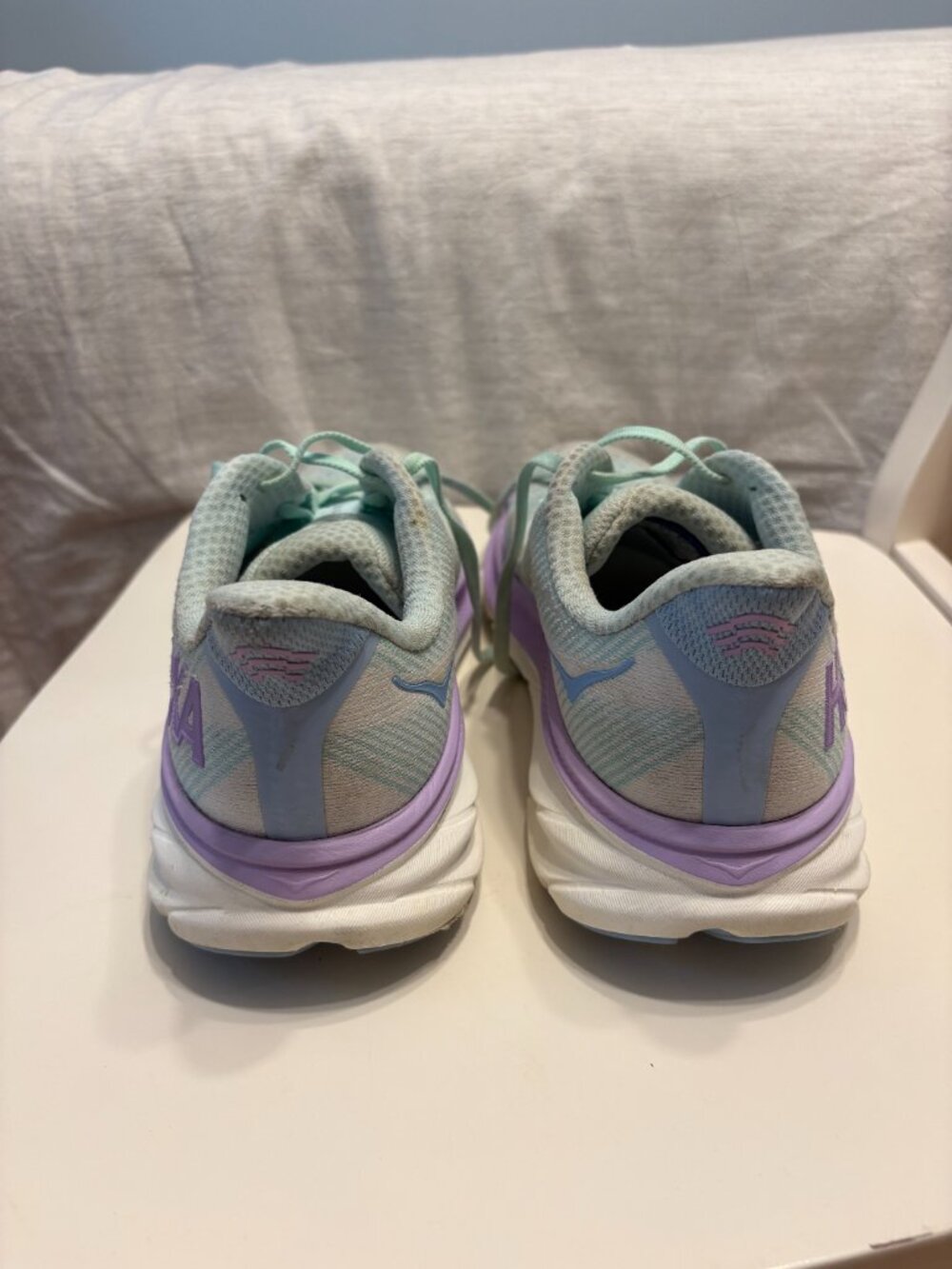 HOKA Clifton 9 Women’s 9.5 Sunlit Ocean Lilac Mist Running Shoes - Picture 3 of 7